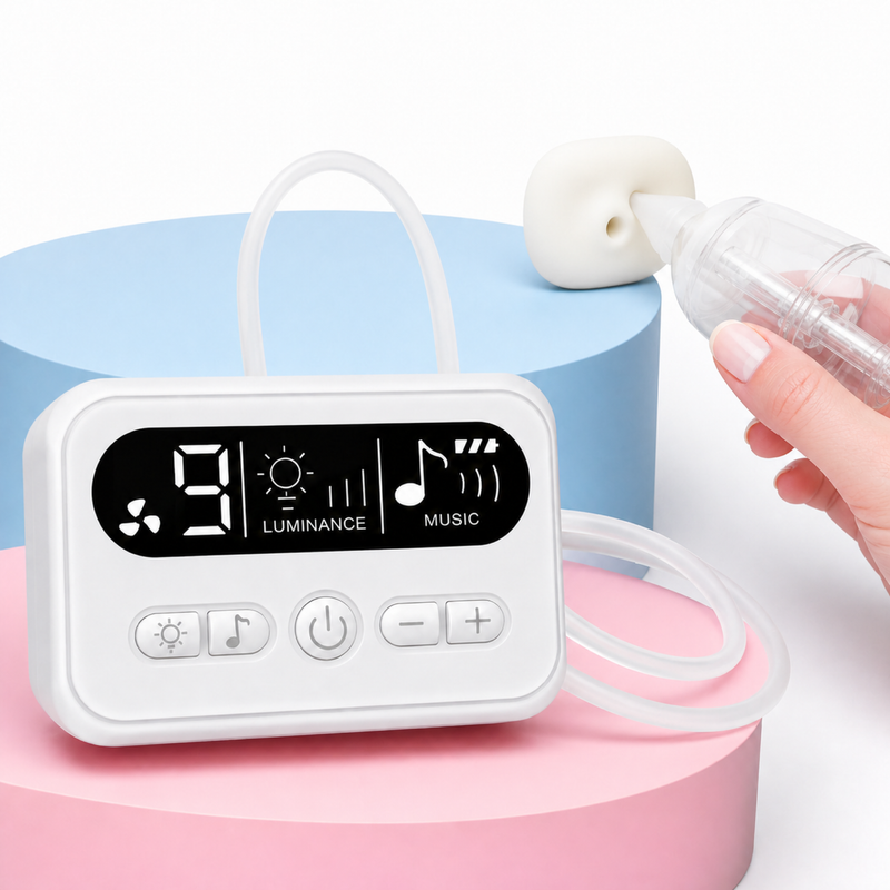 Electric Baby Nasal Aspirator – 9 Suction Levels, Built In Music, Night Light, Rechargeable Nose Cleaner
