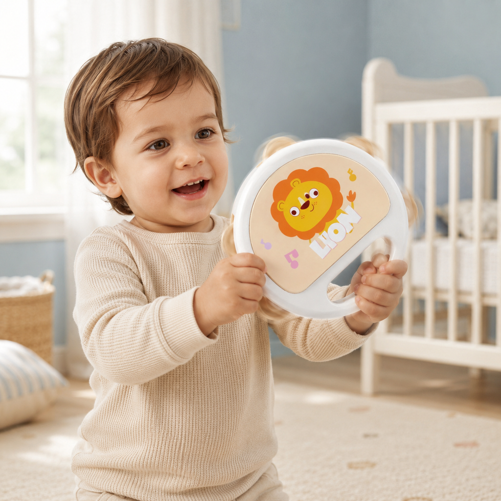 Baby Tambourine  Handheld Musical Instrument for Infants and Toddlers