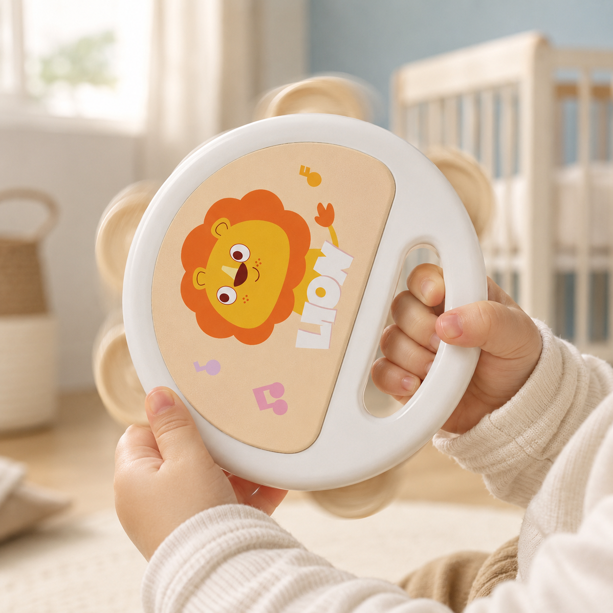 Baby Tambourine  Handheld Musical Instrument for Infants and Toddlers