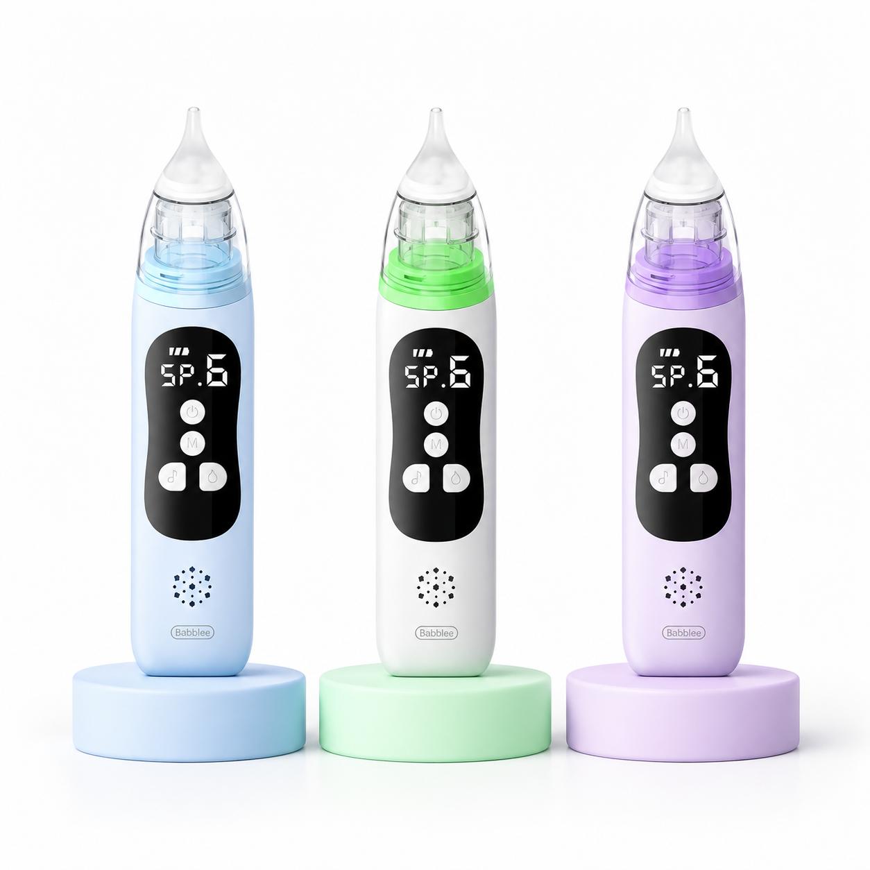 Electric Nasal Aspirator, Rechargeable Baby Nose Cleaner with Soft Silicone Tips