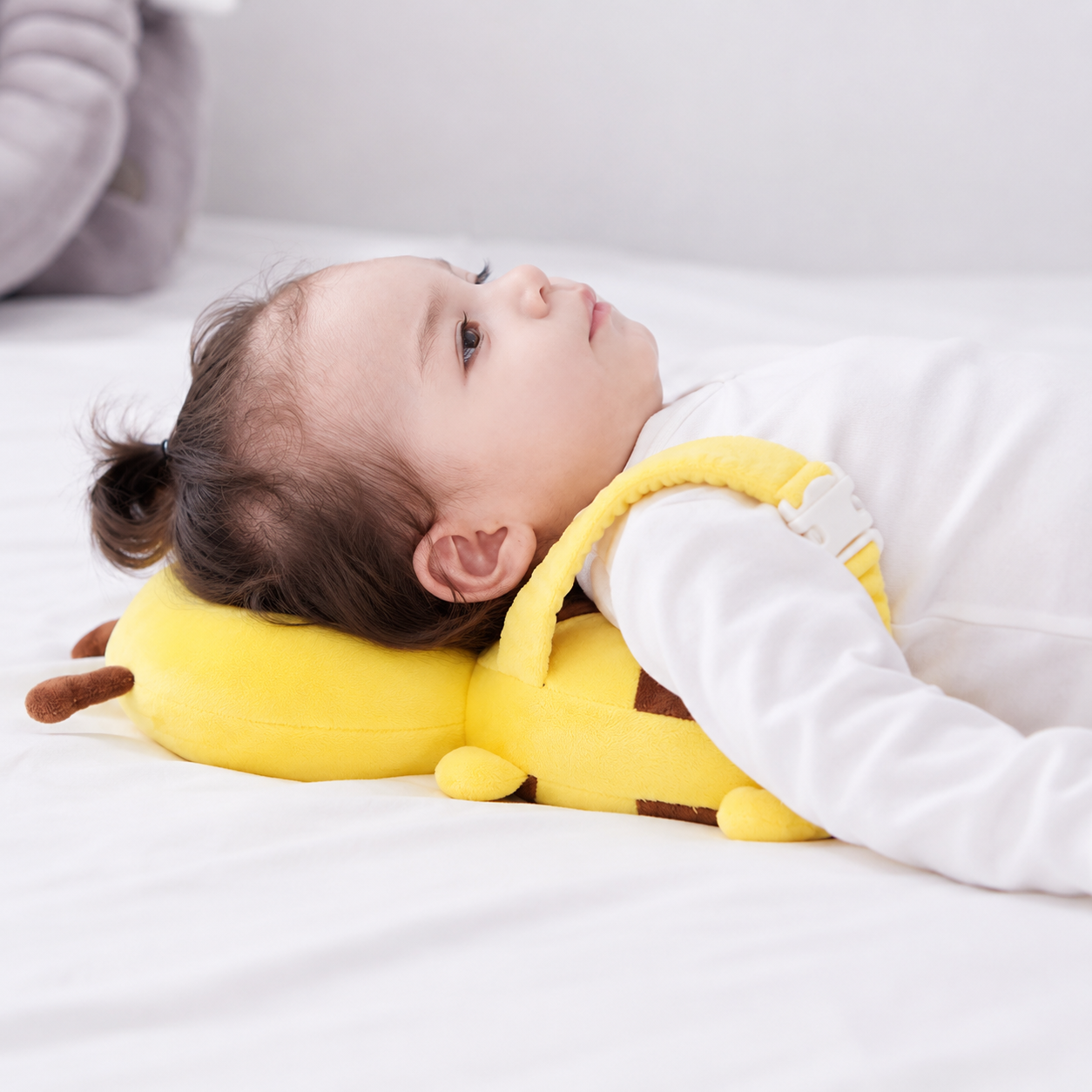 Baby Head Protector Pillow – Bee Backpack Cushion for Walking Falls, Soft Plush Safety Pad