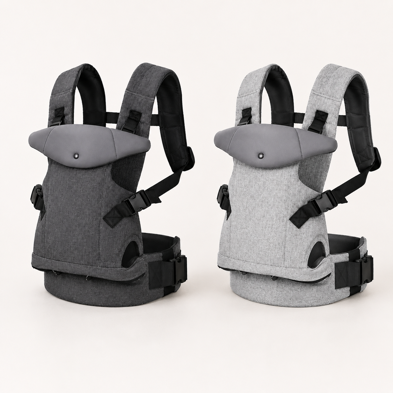 Baby Carrier with Hip Seat – Front Back Carry, Lumbar Support, All Seasons, Newborn to Toddler