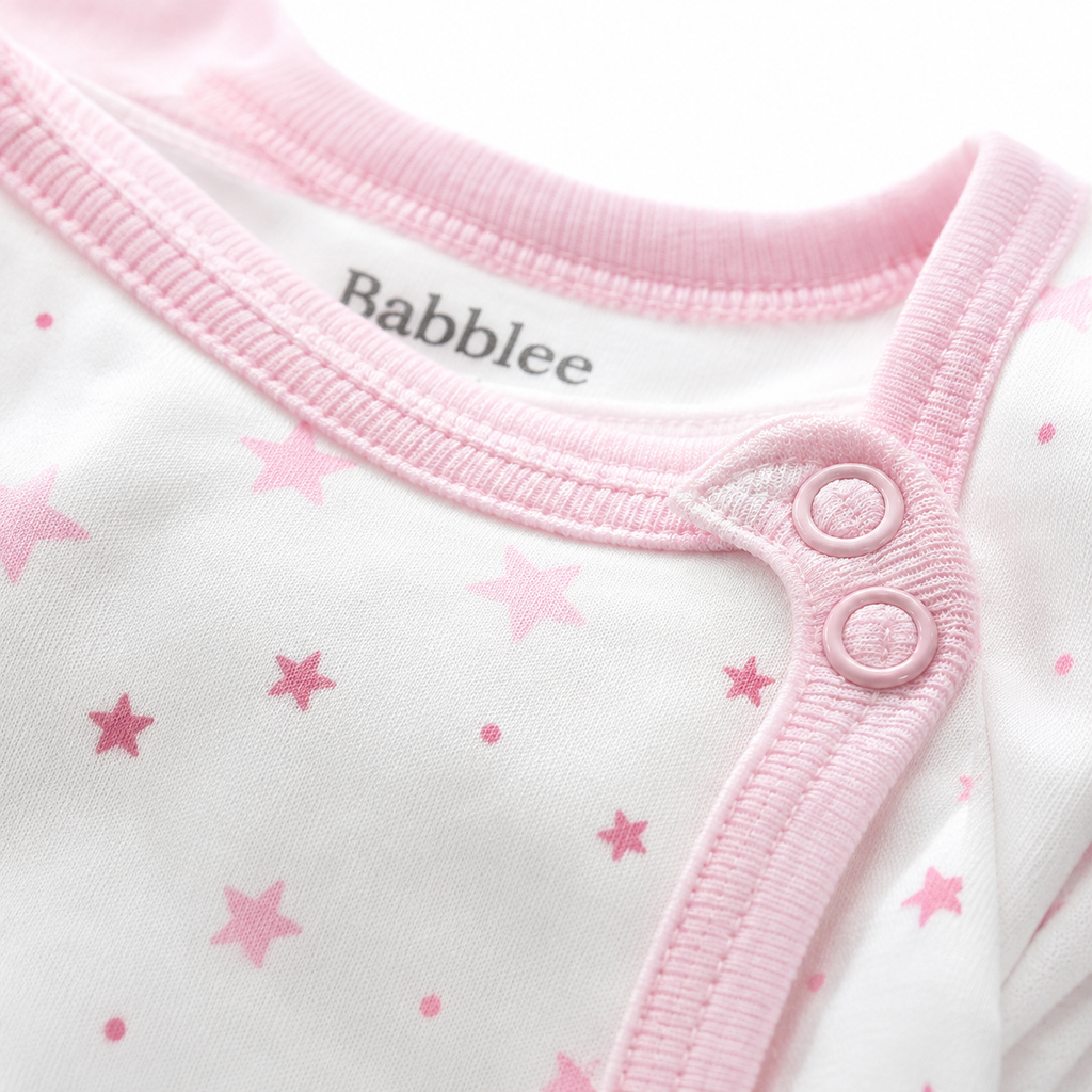 Baby Bodysuit Set – 5 Pack Cotton Short Sleeve Onesies for Newborn to 12M