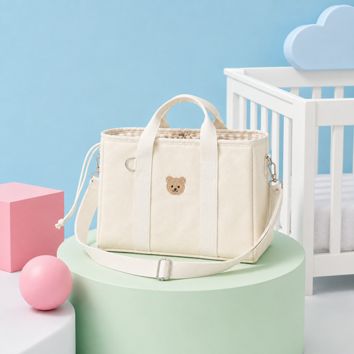 Baby Diaper Bag – Stroller Straps, Insulated Pockets, Wide Opening, Nappy Tote for Moms