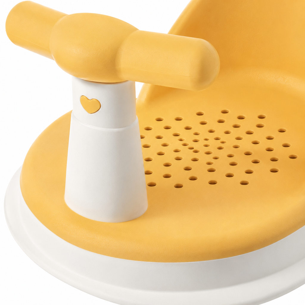 Baby Shower Seat – Portable Bath Support with Non-Slip Base for Newborns