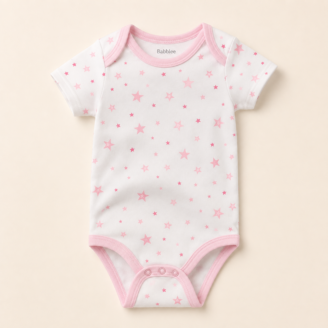 Baby Bodysuit Set – 5 Pack Cotton Short Sleeve Onesies for Newborn to 12M