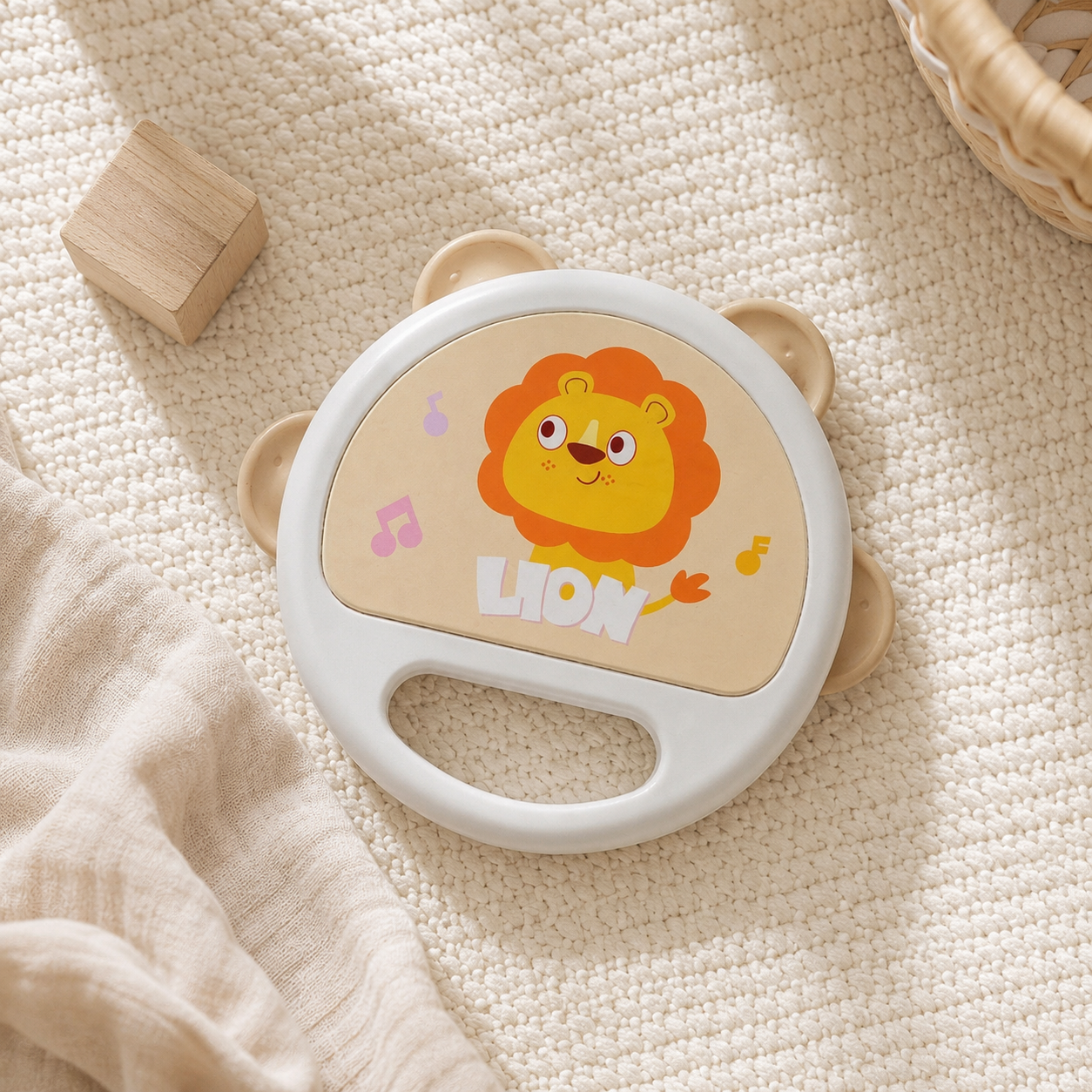 Baby Tambourine  Handheld Musical Instrument for Infants and Toddlers