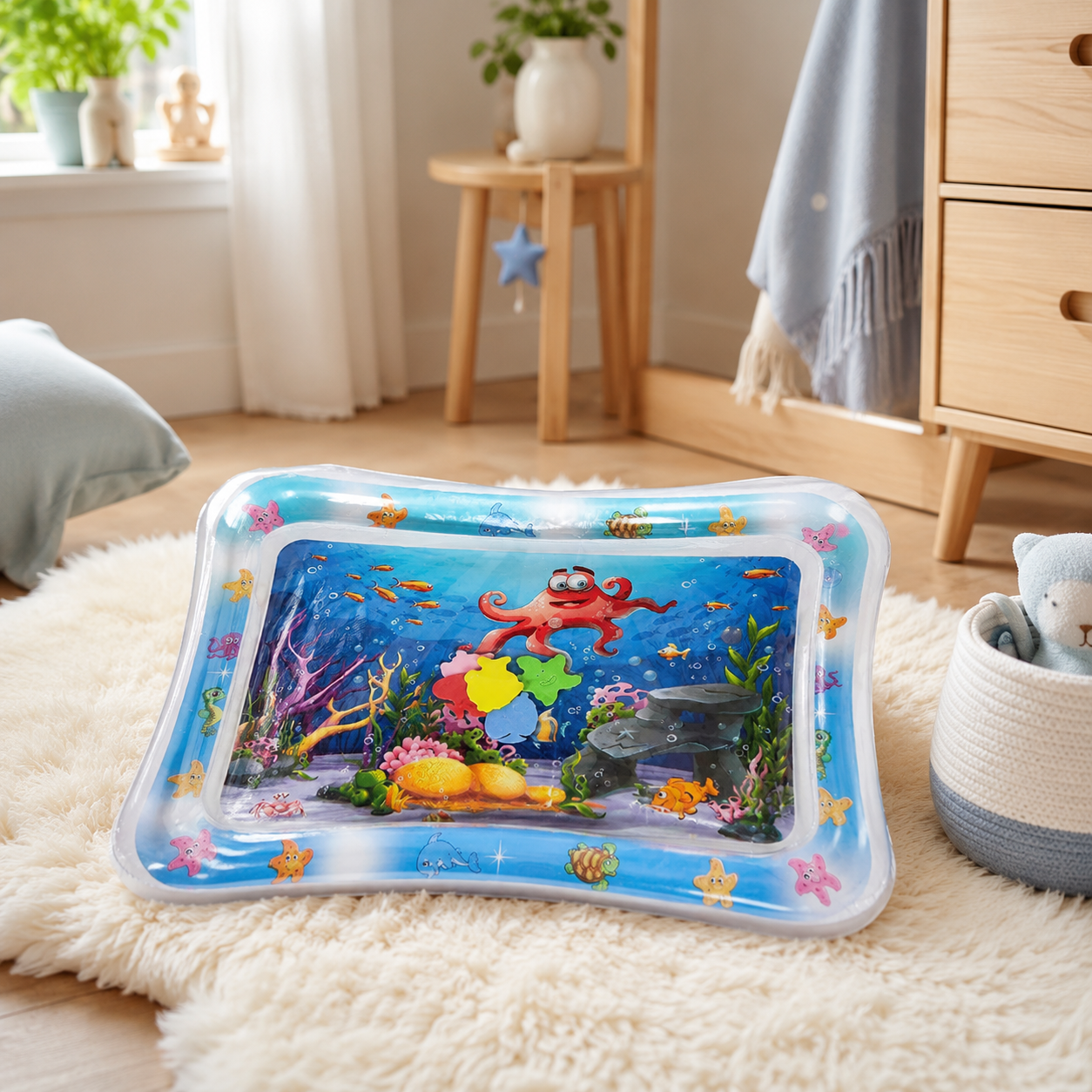 Baby Water Play Mat – Inflatable Tummy Time Pad for Sensory Development