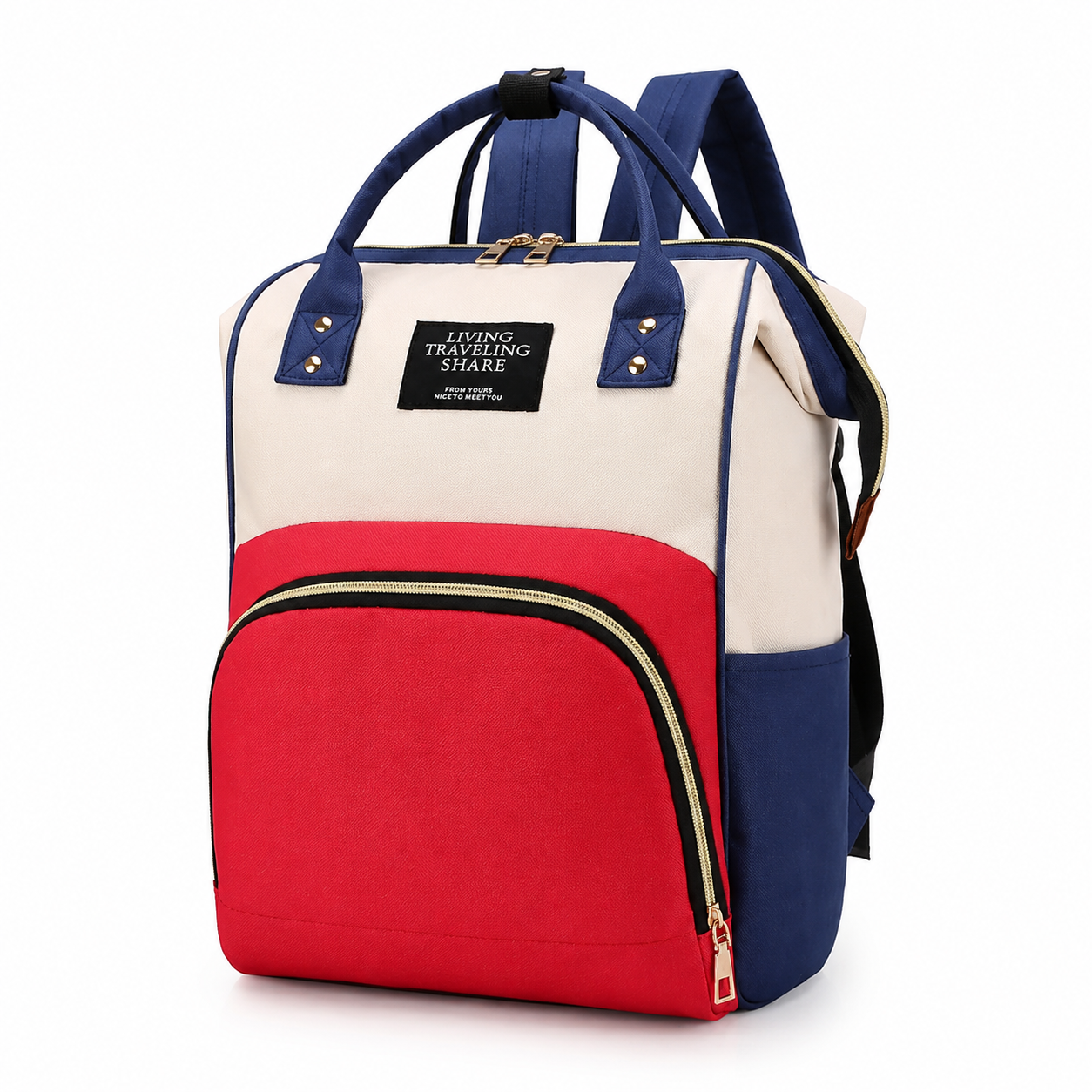 Baby Changing Backpack – Wide Opening, Wipe-Clean Lining, Unisex Nappy Bag with Bottle Holder