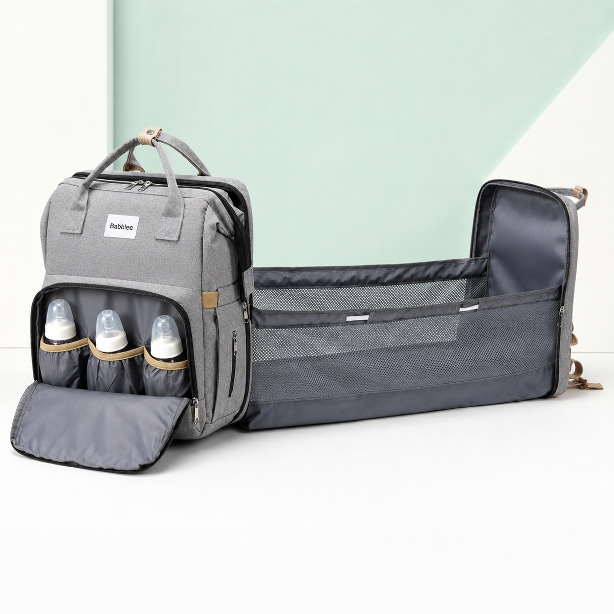 Diaper Bag Backpack – Large Capacity Oxford Baby Nursing Bag with Changing Mat