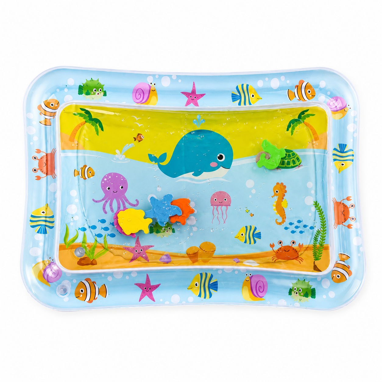 Baby Water Play Mat – Inflatable Tummy Time Pad for Sensory Development