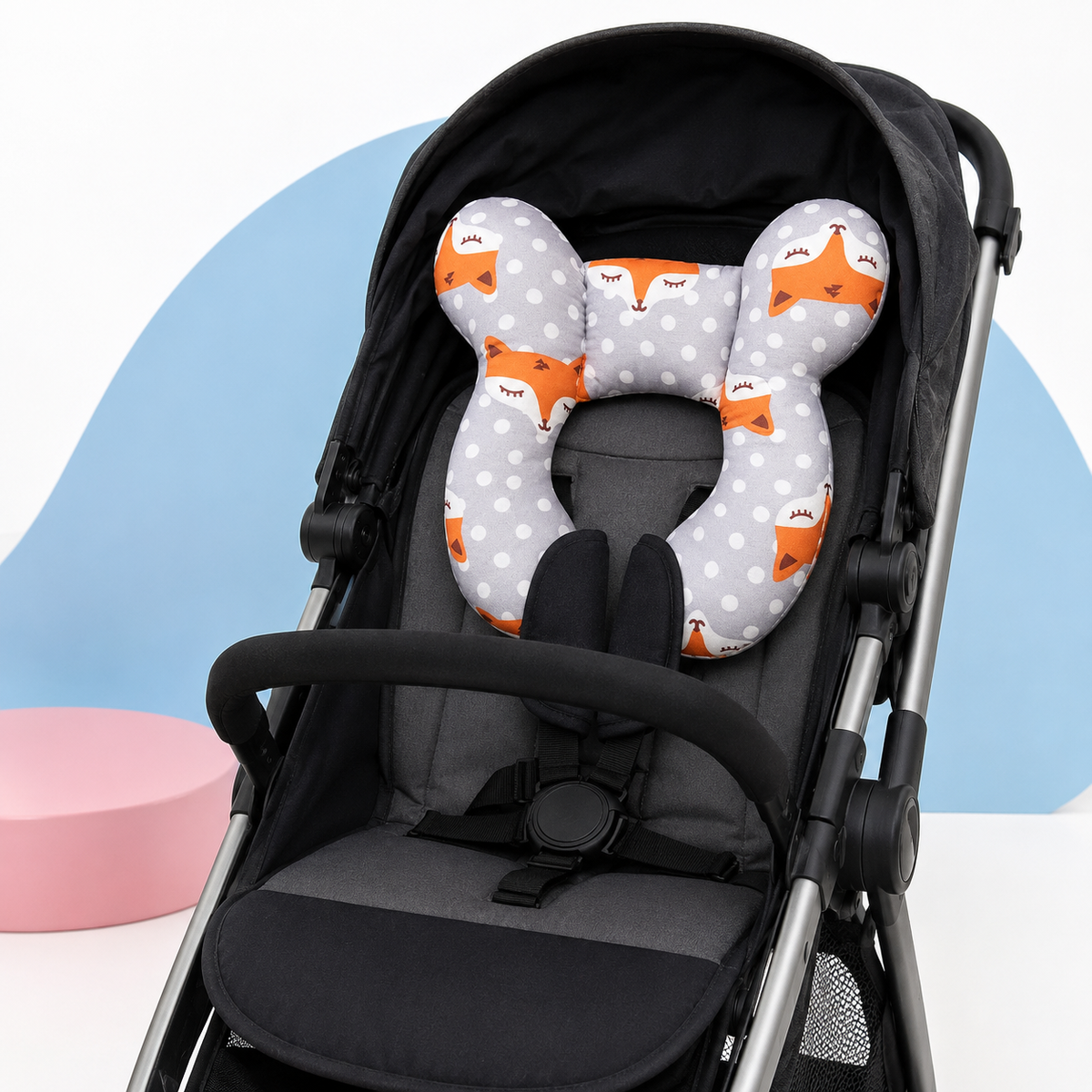 Baby Stroller Neck Pillow – Soft U-Shaped Head Support for Travel & Car Seats