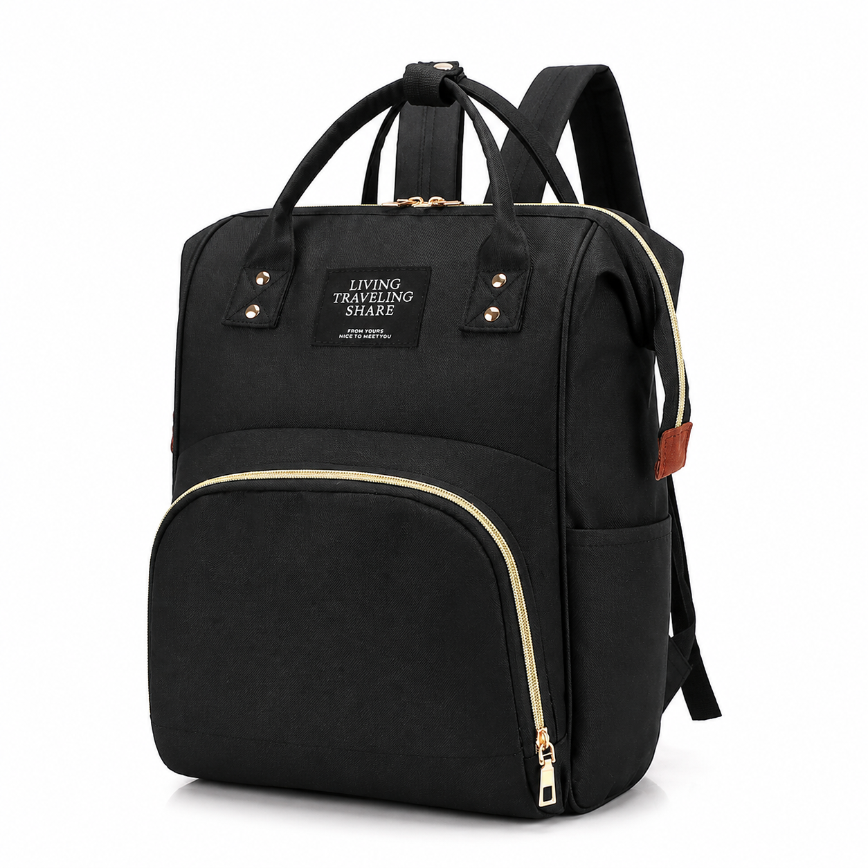 Baby Changing Backpack – Wide Opening, Wipe-Clean Lining, Unisex Nappy Bag with Bottle Holder
