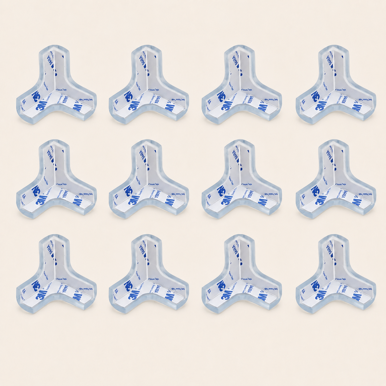 Clear Corner Protectors for Baby Safety – Transparent Furniture Edge Guards with Adhesive for Childproofing Tables