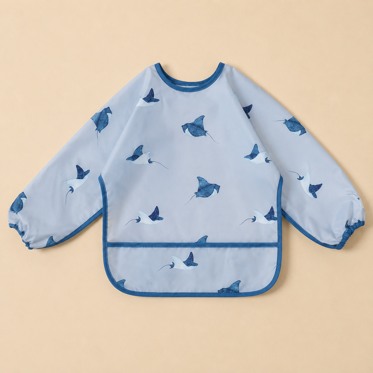 Long-Sleeve Waterproof Feeding Bib – Baby Weaning Smock, Messy Play Cover, Toddler Mealtime Essential