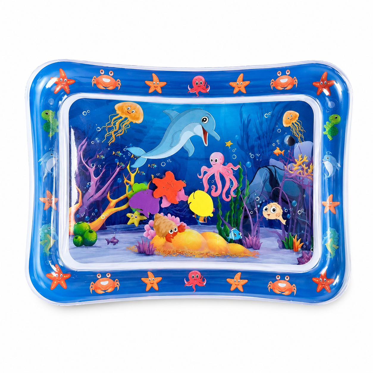 Baby Water Play Mat – Inflatable Tummy Time Pad for Sensory Development