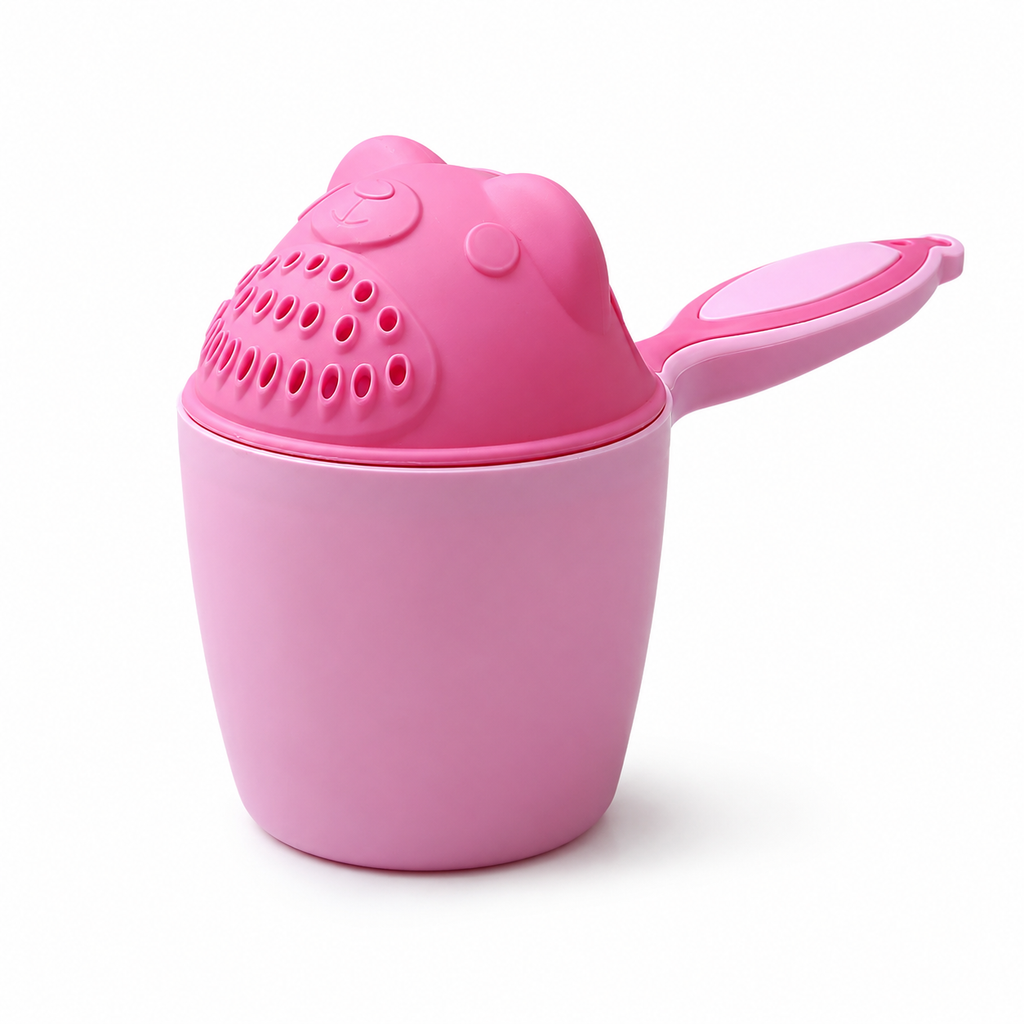 Baby Bath Rinse Cup – Soft Rim Shampoo Rinser, Toddler Hair Wash Tool, Calm Bath