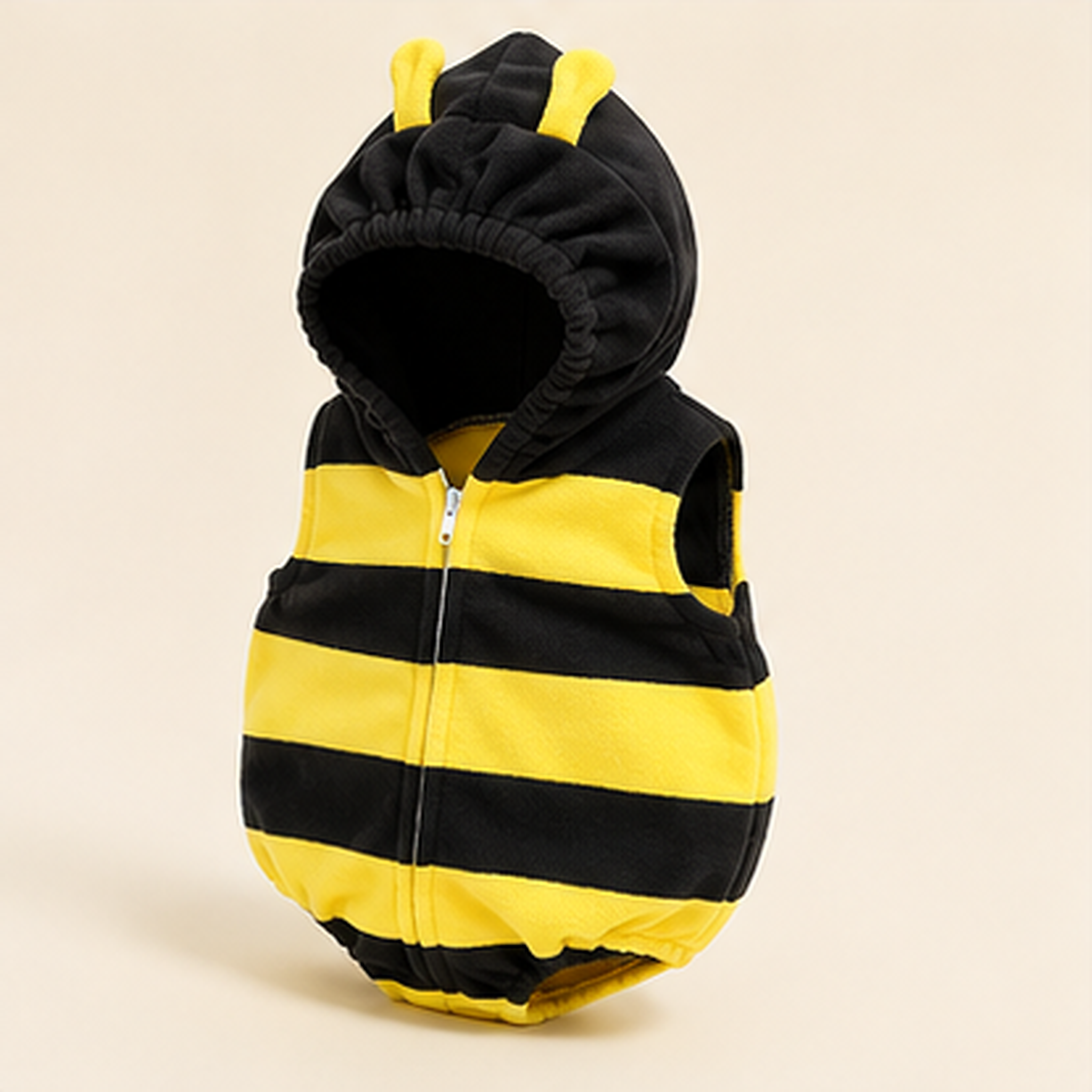 Baby Bee Costume – Hooded Striped Romper with Long Socks, 0-24 Months