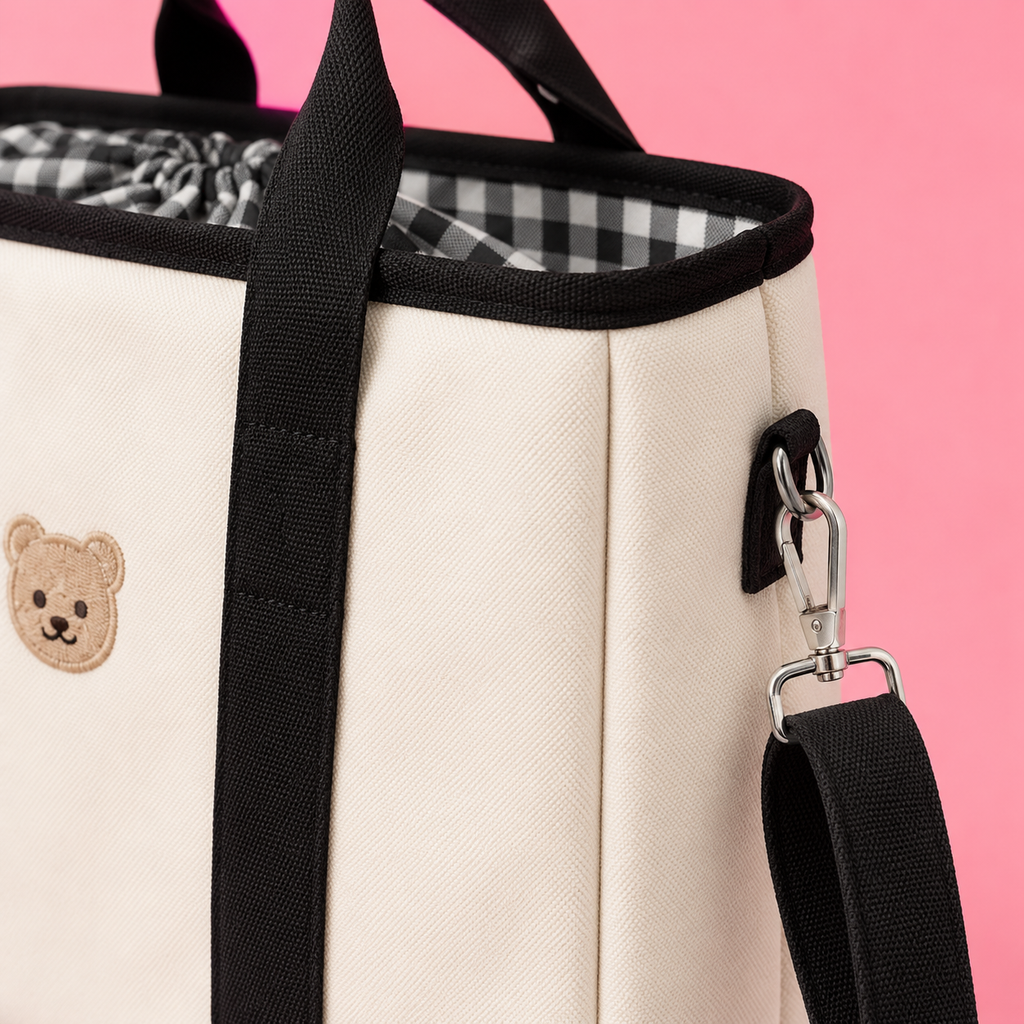Baby Diaper Bag – Stroller Straps, Insulated Pockets, Wide Opening, Nappy Tote for Moms