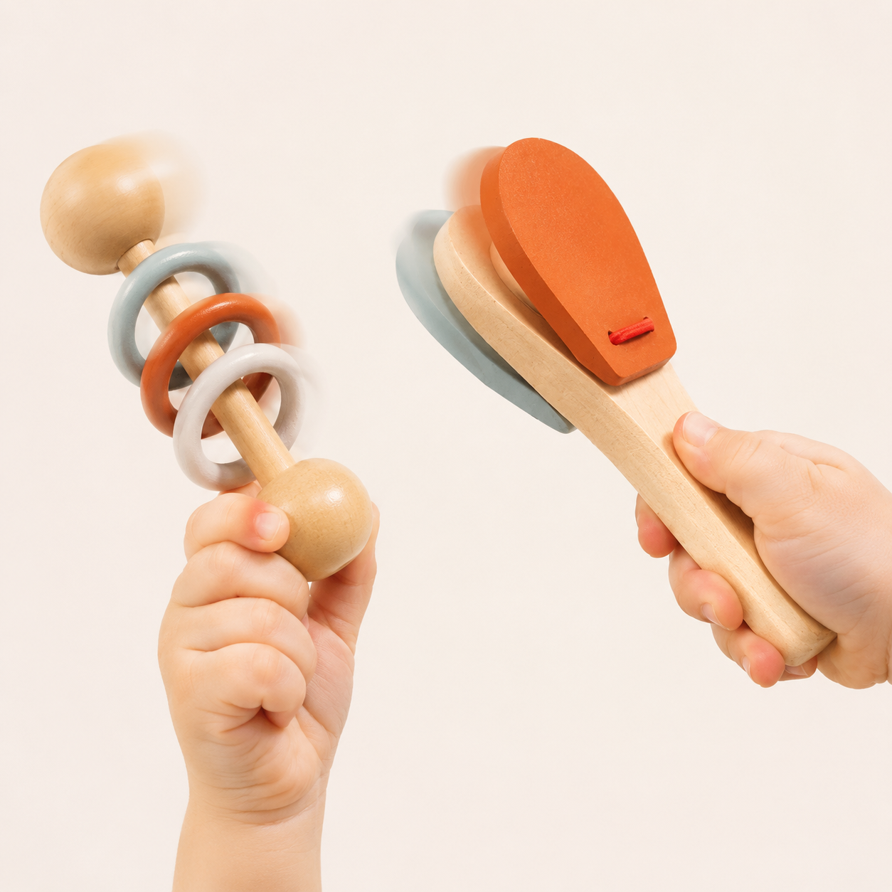 Baby Musical Instruments Set – 5 Piece Wooden Sensory Toys for Toddlers
