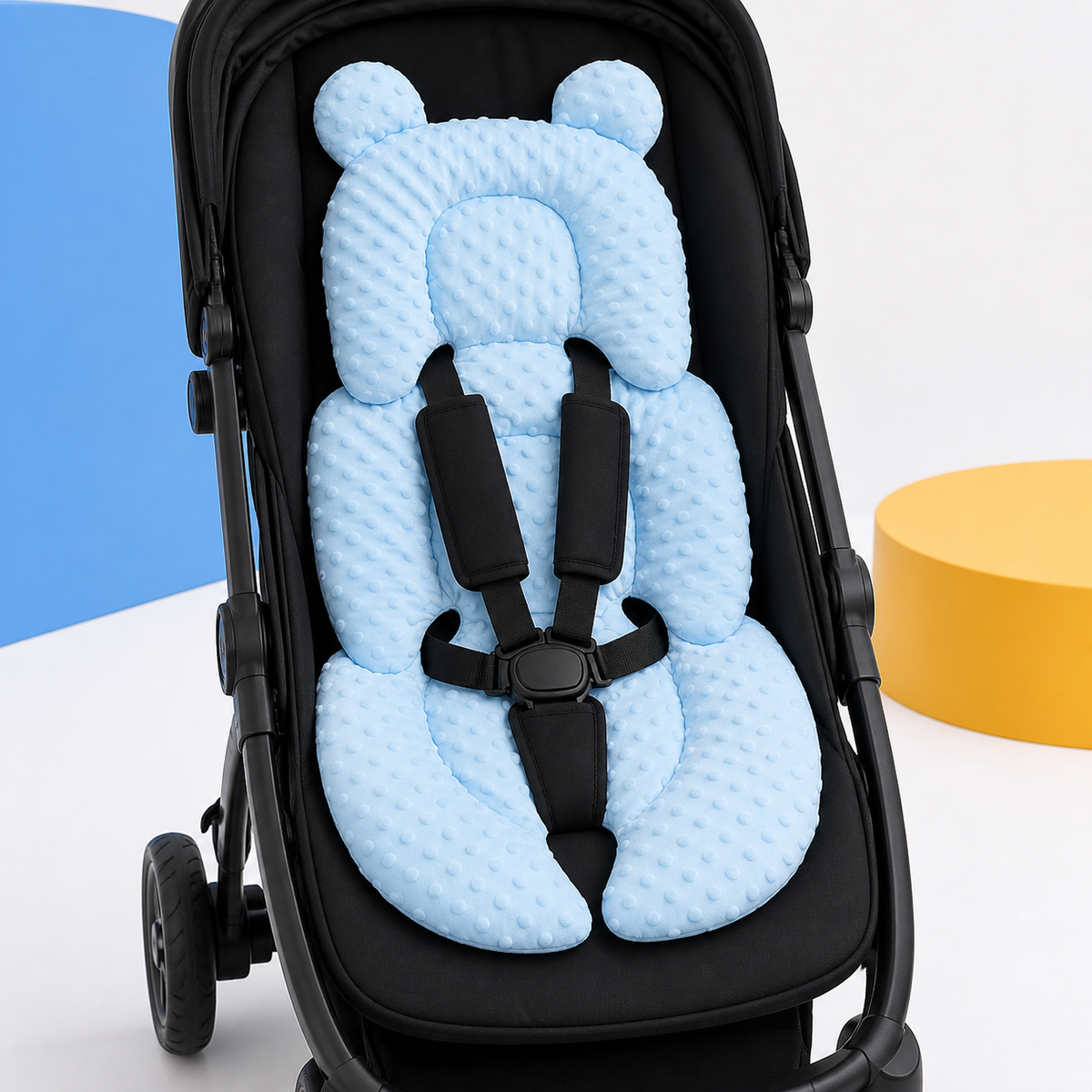 Baby Stroller Cushion – Breathable Reversible Seat Insert for Infant Car Seat and Pushchair